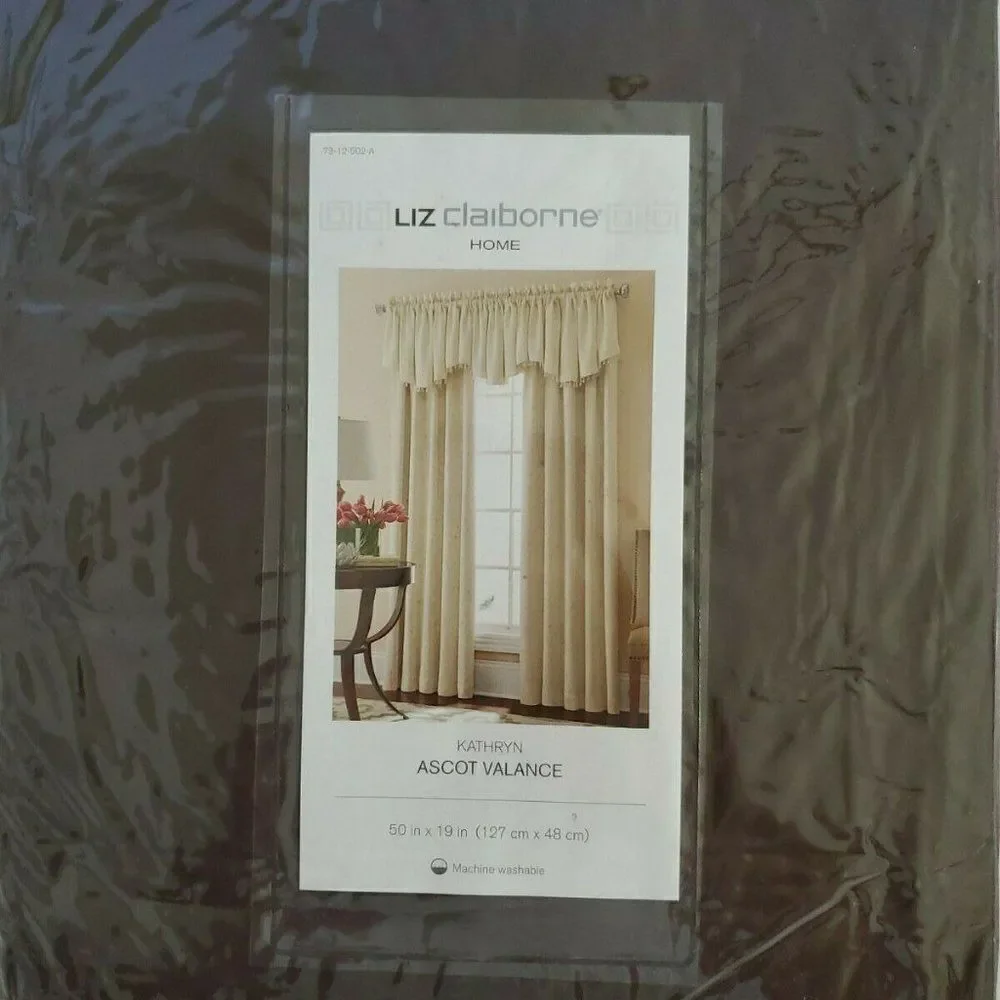 Liz Claiborne Kathryn Rounded Ascot Valance Brown